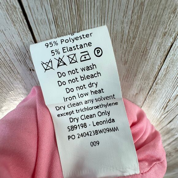 House of CB NWT Leonida Dianthus Corset Mini Dress S French Pink Slim Minimalist - Picture 9 of 12